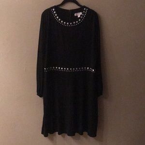 Michael Kors Plus Embellished Knit Dress